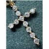 Image 1 : 14k Diamond Cross Pendant (0.12ct)