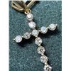 Image 2 : 14k Diamond Cross Pendant (0.12ct)