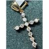 Image 4 : 14k Diamond Cross Pendant (0.12ct)
