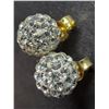 Image 1 : 10K Yellow Gold (0.6g), Crystals Earrings