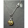 Image 2 : Sterling Silver (3.34g) 17 " Necklace, Rhodium Plated, Two-Tone