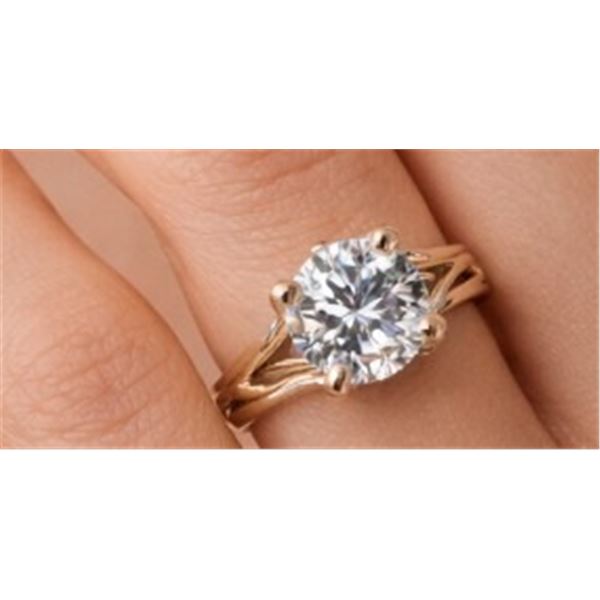 10K YG (1.45g), Lab Diamond (0.55ct) Ring Size 5
