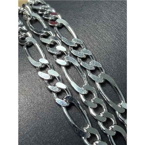 Sterling Silver (8.6g) 24in Italian Rhodium Chain