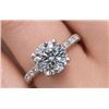 Image 1 : 10K YG, Lab Diamond (1.31ct) 0.06 CT RING SIZE 6.5 Made in Canada
