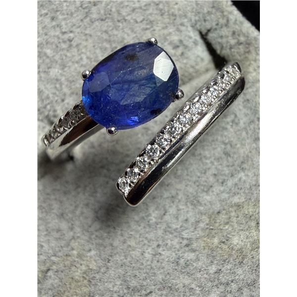 Silver Sapphire Ring