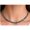 Image 1 : Natural Diamond (20ct) Rough Bead Enhanced Color Necklace 15-16"