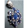 Image 3 : Silver (3.05g), Sapphire (2.75ct) Pendant