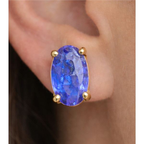 Silver Genuine Sapphire (0.3ct) Earrings
