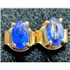 Image 2 : Silver Genuine Sapphire (0.3ct) Earrings