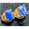 Image 4 : Silver Genuine Sapphire (0.3ct) Earrings
