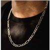 Image 1 : Silver (38g), Men's Heavy Rhodium Plated Italian Chain 24"