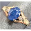 Image 3 : 10k (1.67g), Genuine Sapphire (1.12ct), Diamond (0.04ct) Ring, Size 7