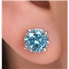 Image 1 : 10k (1.01g), Blue Lab Diamond (1.5ct) Earrings