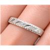 Image 1 : Silver (2.9g), 3mm Band with Diamond Cut and Texture Ring