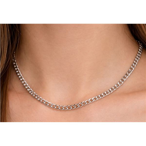 Silver (4.47g), Hollow style Italian Chain 20"