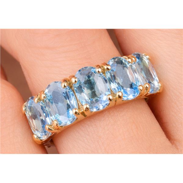 10k (2.23g), Natural Sapphire (app 3ct) Ring, Size 6.25