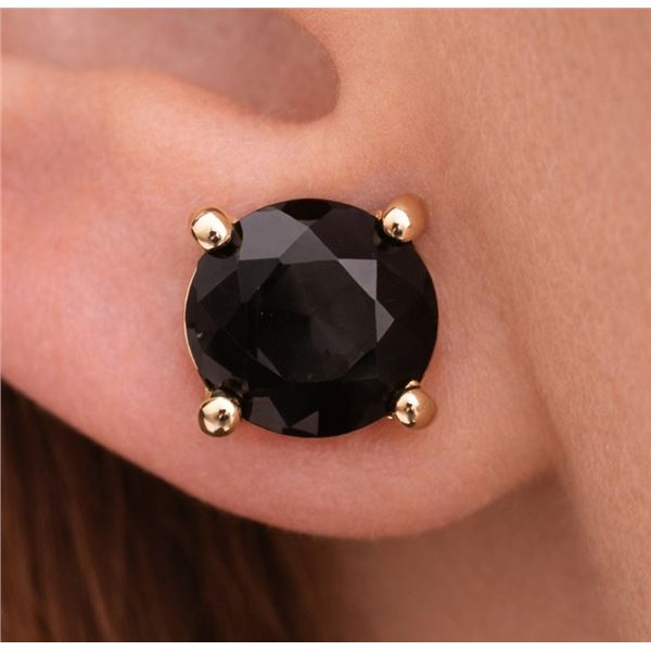 10k (1.14g), Black Diamond (2ct) Earrings
