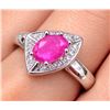 Image 5 : Silver (3.7g), Genuine Ruby (1ct) Ring