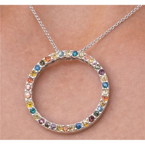 14k (2.14g),  Natural color Diamond (0.26ct) Necklace 18"