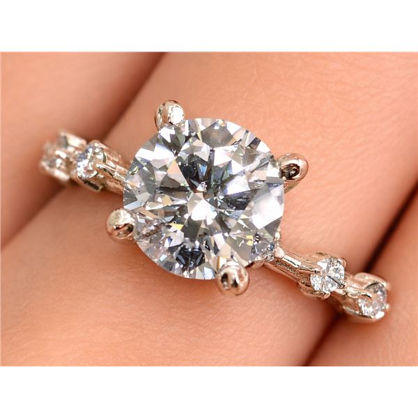 10k (2.12g), Lab Diamond (1.6+0.04ct) Ring, Size 6.5