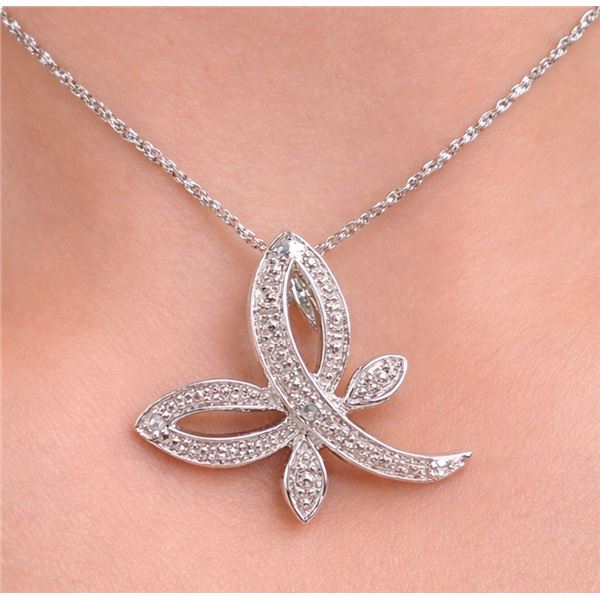 14k (2.6g), Natural Diamond (0.03ct) Necklace 18"