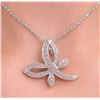 Image 1 : 14k (2.6g), Natural Diamond (0.03ct) Necklace 18"