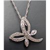 Image 2 : 14k (2.6g), Natural Diamond (0.03ct) Necklace 18"