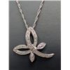 Image 3 : 14k (2.6g), Natural Diamond (0.03ct) Necklace 18"