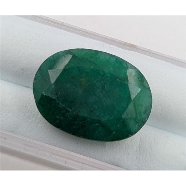 6.47 ct Certified Zambian Emerald Gemstone ($9,500 Appraisal) (Inv #SR017)