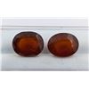 Image 1 : 14.13 ct Certified Hessonite Garnet Gemstone Pair ($7,400 Appraisal) (Inv #SR020)