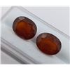 Image 2 : 14.13 ct Certified Hessonite Garnet Gemstone Pair ($7,400 Appraisal) (Inv #SR020)