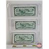 Image 5 : Canada $1 Bills 1954 DF "Devil's Face" (3 Sequential) : Beattie/Coyne #MA4980016-0017-0018