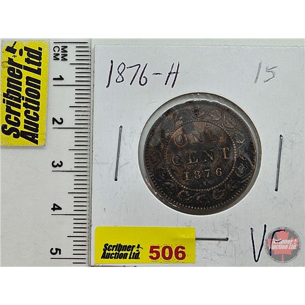 Canada Large Cent 1876H