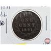 Image 2 : Canada Large Cent 1891 (Consignor Tag: SD LL)
