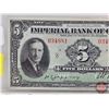 Image 2 : Imperial Bank of Canada $5 Bill : #034881