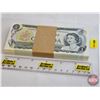 Image 1 : Canada $1 Bills 1973 (100 Consecutive : Bank Wrap) : Crow/Bouey #EAV3646800-899