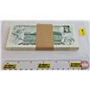 Image 4 : Canada $1 Bills 1973 (100 Consecutive : Bank Wrap) : Crow/Bouey #EAV3646800-899