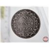 Image 2 : Newfoundland Twenty Cent 1899 : Large 9's (ICCS Cert : VF-20)