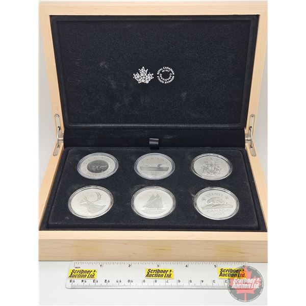 RCM Canada : Tribute: W Mint Mark - 1 oz. Fine Silver Six-Coin Set - $2 Polar Bear : 2023 (COA #5334