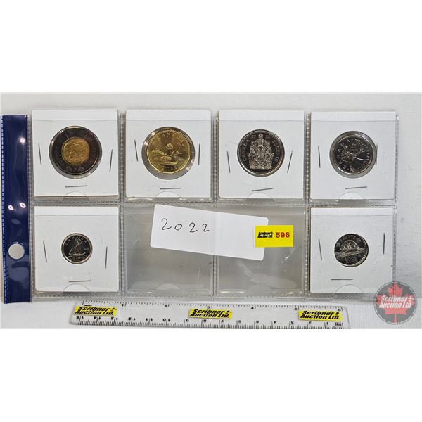Collector Combo 2022 (6) : Tribute Toonie; Loonie; Fifty Cent; Twenty Five Cent; Ten Cent; Five Cent