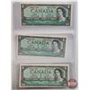 Image 2 : Canada $1 Bills 1954(6 Sequential) : Beattie/Rasminsky #DZ8237126-7131