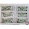 Image 4 : Canada $1 Bills 1954(6 Sequential) : Beattie/Rasminsky #DZ8237126-7131