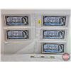 Image 1 : Canada $5 Bills 1954 (5 Sequential) : Beattie/Rasminsky #HX4705121-5125