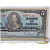 Image 3 : Bank of Canada $5 Bill 1937 : Gordon/Towers #DC9597540