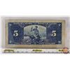 Image 4 : Bank of Canada $5 Bill 1937 : Gordon/Towers #DC9597540