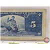Image 6 : Bank of Canada $5 Bill 1937 : Gordon/Towers #DC9597540