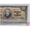 Image 3 : Bank of Canada $100 Bill 1937 : Gordon/Towers #BJ0011499