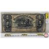 Image 1 : Dominion of Canada $1 Bill 1898 : ONEs Curved Outward : Courtney #389050