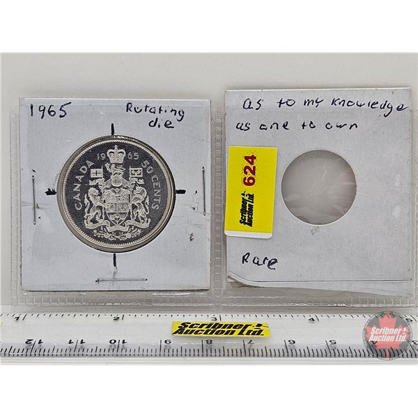 Canada Fifty Cent 1965 (Consignor Tag : Slight Rotation ~ Possibly Rare?)