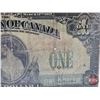 Image 4 : Dominion of Canada $1 Bill 1917 : ONE at right : Saunders #T-517658
